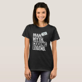 T-shirt Homme Myth Coding Legend Coder Papa Geek Ordinateu (Devant entier)