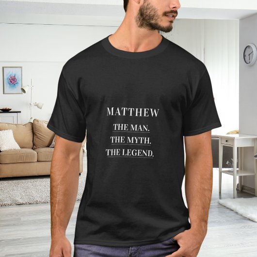 T-shirt Homme mythe légende nom amusant
