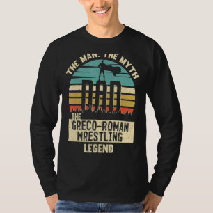T-shirt Homme Mythe Légende Papa Greco-Roman Lutte