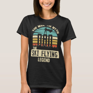 T-shirt Homme Mythe Légende Papa Ski Flying