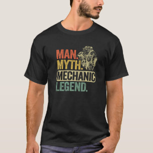 T-shirt Homme Mythe Mécanique Légende Voiture Guy Garage P