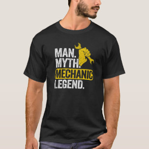 T-shirt Homme Mythe Mécanique Légende Voiture Guy Garage P