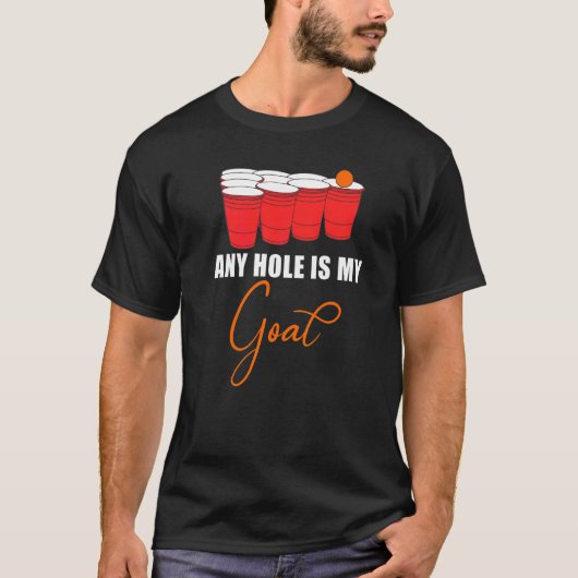 T-shirt Homme N'Importe Quel Trou Est Mon Objectif Jeux De (Devant)