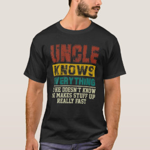 T-shirt Homme Oncle connaît tout Vintage Oncle Lover