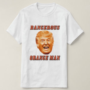 T-shirt Homme orange dangereux de la chemise de Donald