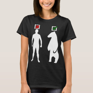 T-shirt homme ou porter le mème féministe blanc