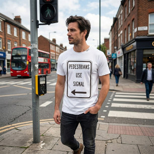 T-Shirt Homme Panneau de Signalisation Routière po