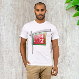 T-Shirt Homme Panneau Immobilier Maison à Vendre