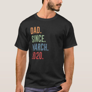T-shirt Homme Papa depuis mars 2020