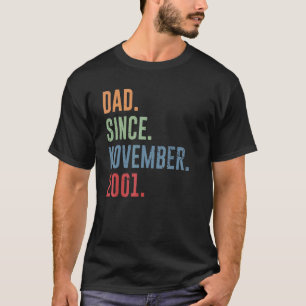 T-shirt Homme Papa depuis novembre 2001