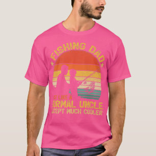 T-shirt Homme Pêche Vintage Papa Comme Un Oncle Normal