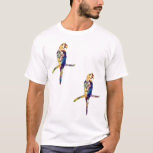 T-shirt homme perroquet coloré