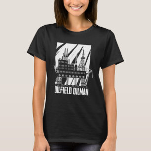 T-shirt Homme pétrolier de chantier pétrolier fracturation