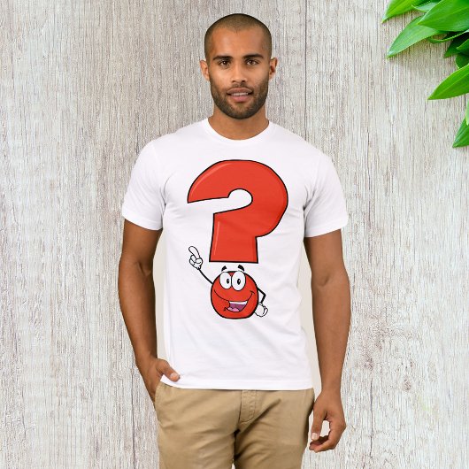 T-Shirt Homme Point d'Interrogation Rouge