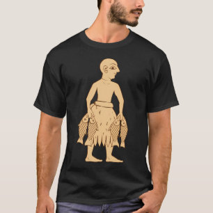 T-shirt homme poisson sumérien