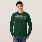 T-shirt Homme Pompier Papa Comme Un Père Normal Mais Glaci (Devant entier)