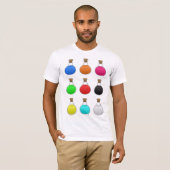 T-shirt homme potions colorées (Devant entier)