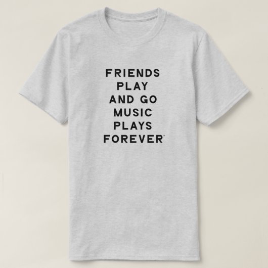 T-shirt Homme pour amis et musique (Design devant)