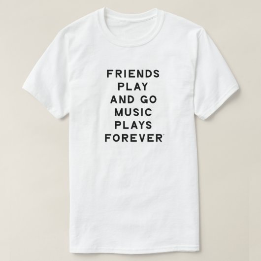 T-shirt Homme pour amis et musique (Design devant)