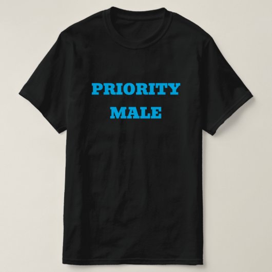 T-SHIRT HOMME PRIORITAIRE - (Design devant)