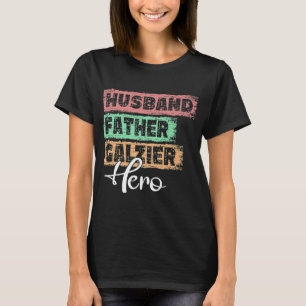 T-shirt Homme Profession père héros père père Glazier