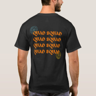 T-shirt homme quadruple équipe noir