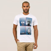 T-shirt homme quatre navires (Devant entier)