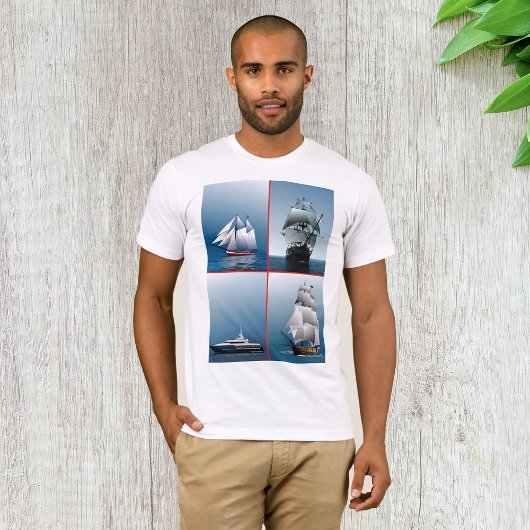 T-shirt homme quatre navires