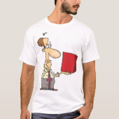T-shirt Homme Regardant Une Boîte (Devant)
