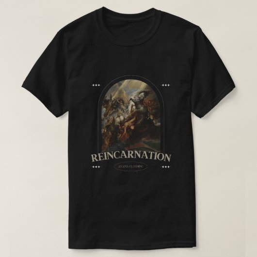 T-shirt homme réincarnation - Confort et style (Design devant)