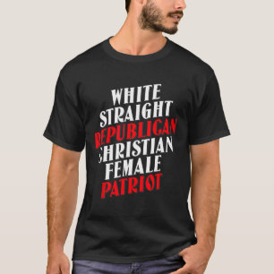 T-shirt Homme républicain blanc hétéro drôle Républicain 2