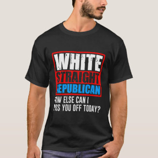 T-shirt Homme républicain droit blanc