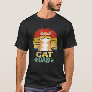 T-shirt Homme Rétro Kitty Vintage Meilleur Papa Chat Minet