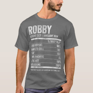 T-shirt Homme Robby Nutrition Nom personnalisé Nom drôle N