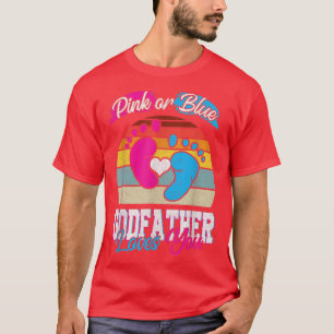 T-shirt Homme Rose Ou Bleu Parrain Vous Aime Genre Revea