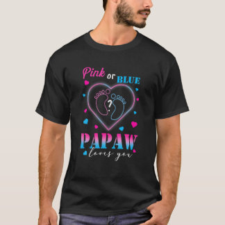 T-shirt Homme Rose Ou Papaw Bleu Vous Aime | Genre de bébé