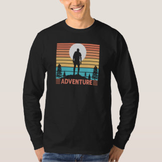 T-shirt Homme S randonnée montagne aventureuse & lac & exp