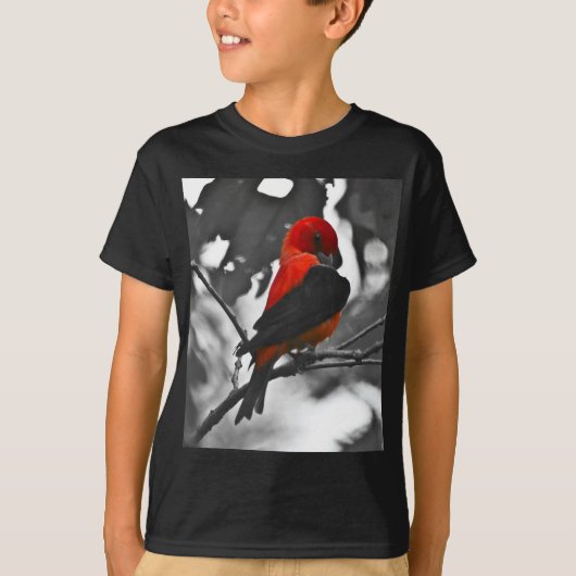 T-shirt Homme Scarlet Tanager (Devant)