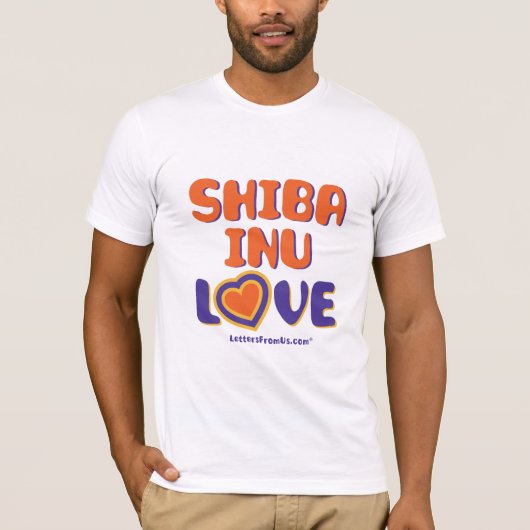 T-shirt Homme Shiba Inu Love (Devant)