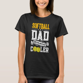 T-shirt Homme Softball Papa Softball Player Softball 1