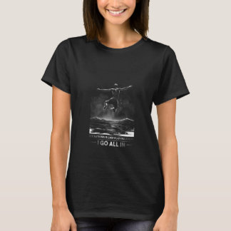T-shirt Homme sombre plongeant dans la citation d'eau de g