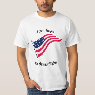 T-shirt homme "Stars, Stripes et Nuits d'été"