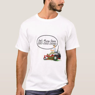 T-shirt Homme sur tondeuse à gazon pour l'industrie paysag