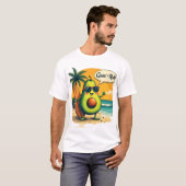 T-shirt homme Surfer Avocado (Devant entier)