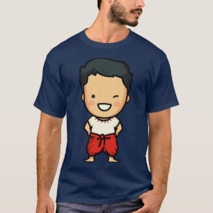 T-shirt Homme thaïlandais mignon en vêtements traditionnel