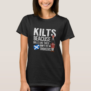 T-shirt Homme Traditionnel Kilt Portant Une Citation Pour