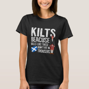 T-shirt Homme Traditionnel Kilt Portant Une Citation Pour