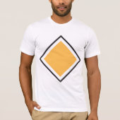 T-shirt homme triangle orange (Devant)