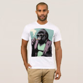 T-shirt Homme Vêtements, gorille portant des lunettes de s (Devant entier)