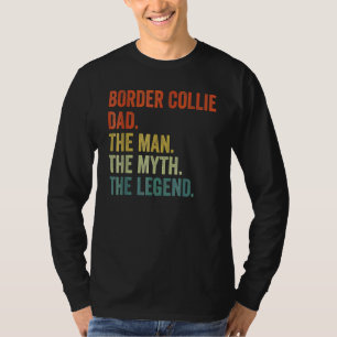 T-shirt Homme Vintage Chien Papa Homme Mythe Légende  Bord